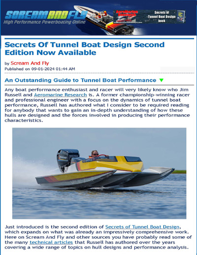 Tunnel Boat Design Program Version 8.8